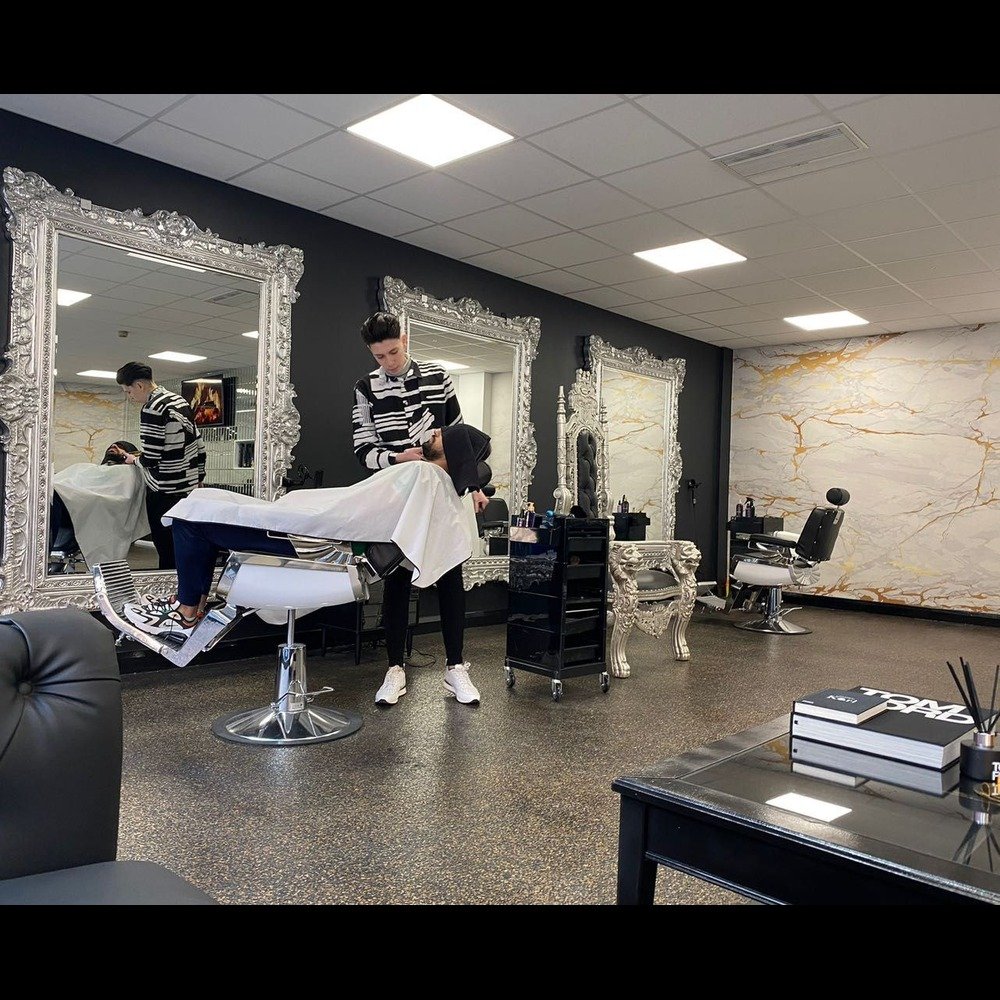 Stelimolloy barber chairs and styling stations Belfast
